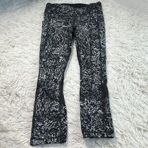 Lululemon Pace Rival Crop *22" Achromatize Ice Grey Black